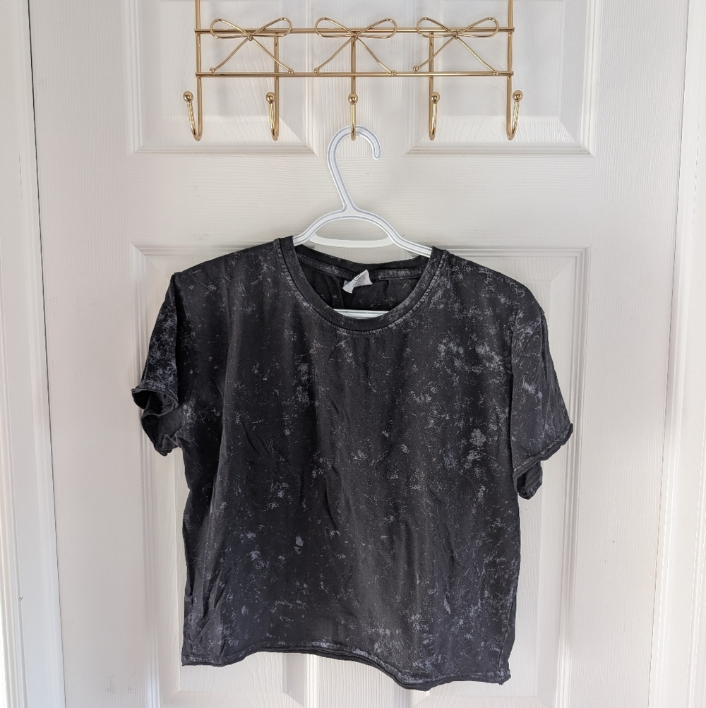 Pop Charcoal and Ash Crop Top